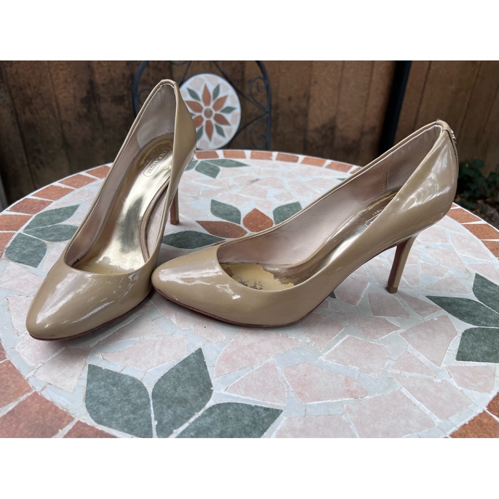 Coach Nala Nude Patent Leather Pump - Picture 2 of 12